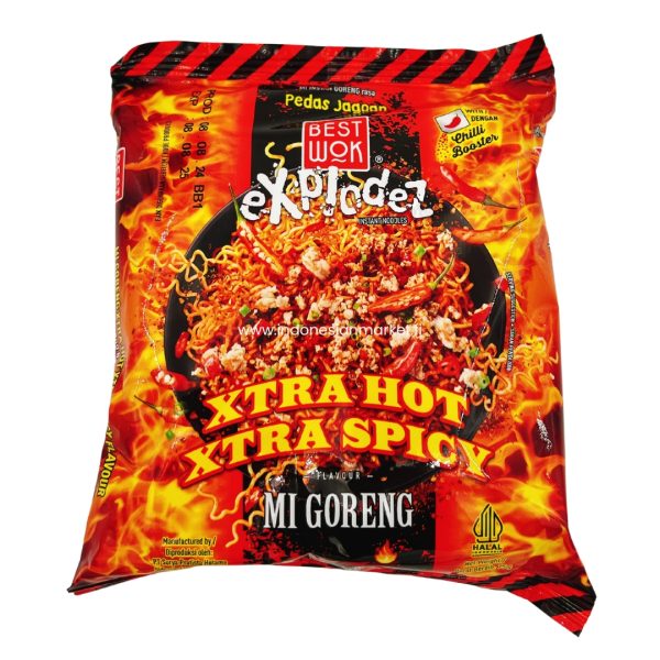 Bestwok MIE GORENG EXTRA HOT pikapaistetut nuudelit erittäin tulinen maku